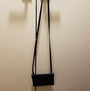 Samara black vegan shoulder/cross body purse